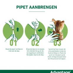 Advantage Anti Vlooiendruppels 100 Hond 4 - 10 kg 4 pipetten