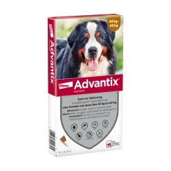 Advantix Spot On 600 Anti Vlooien en Teken Druppels Hond 40 - 60 kg 4 pipetten