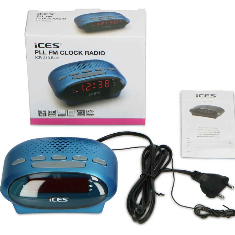 Alecto ICR-210 Wekkerradio Blauw