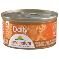 Almo Nature Daily Menu Kattenvoer Nat Blikje Kalkoen & Kip 85 gr