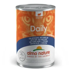 Almo Nature Daily Menu Kattenvoer Nat Blik Kabeljauw 400 gr