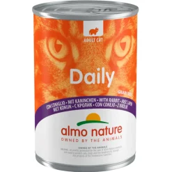 Almo Nature Daily Menu Kattenvoer Nat Blik Konijn 400 gr