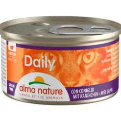 Almo Nature Daily Menu Mousse Kattenvoer Nat Konijn 85 gr