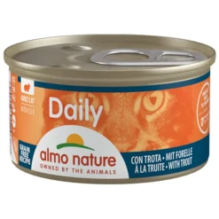 Almo Nature Daily Menu Mousse Kattenvoer Nat Forel 85 gr