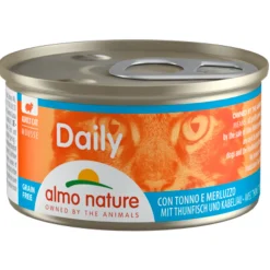 Almo Nature Daily Menu Mousse Kattenvoer Nat Tonijn & Witvis 85 gr