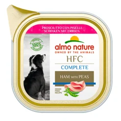 Almo Nature HFC Alu Hondenvoer Nat Blikje Ham & Erwten 85 gr