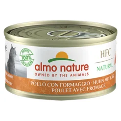 Almo Nature HFC Natural Kattenvoer Nat Blikje Kip & Kaas 70 gr
