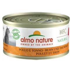 Almo Nature HFC Natural Kattenvoer Nat Blikje Kip & Tonijn 70 gr