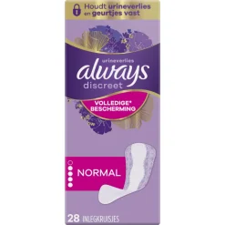 Always Discreet Normal Inlegkruisjes Urineverlies 28 stuks