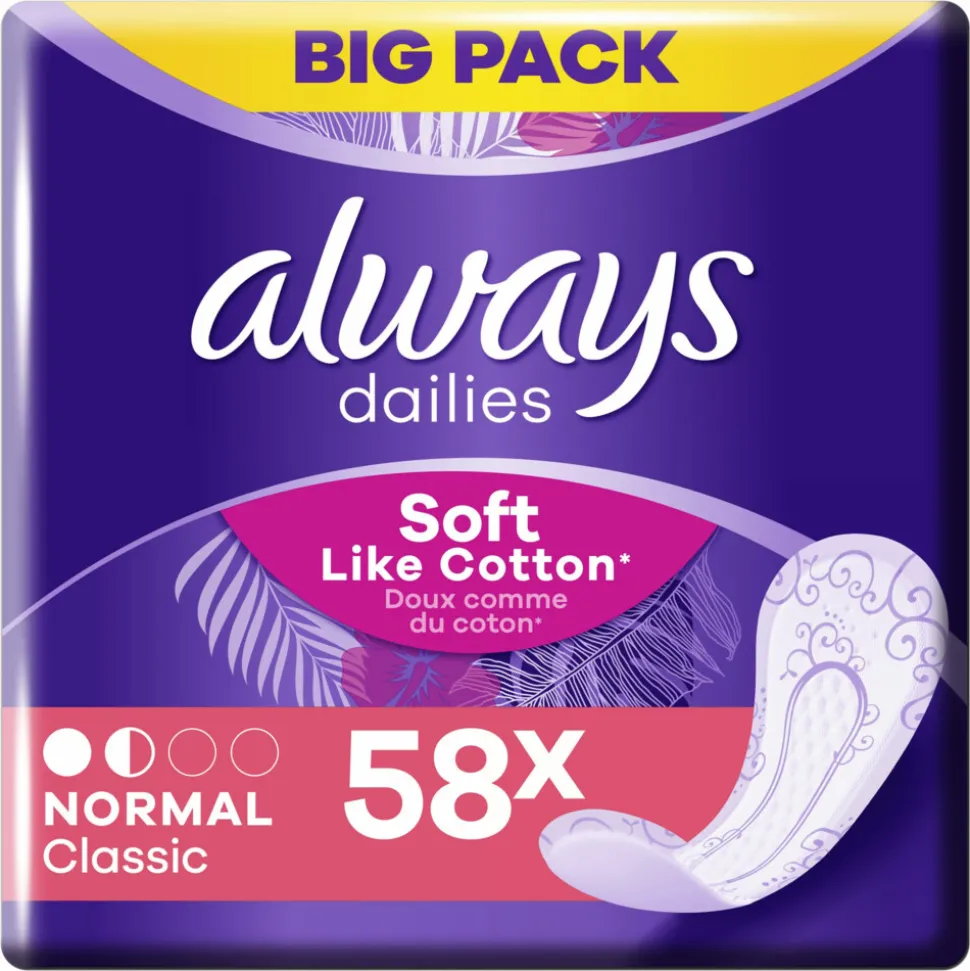 Always Inlegkruisjes Twist & Flex Normal 58 stuks