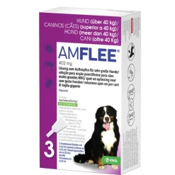Amflee Spot On Anti Vlooien en Teken Druppels Hond >40 kg 3 pipetten