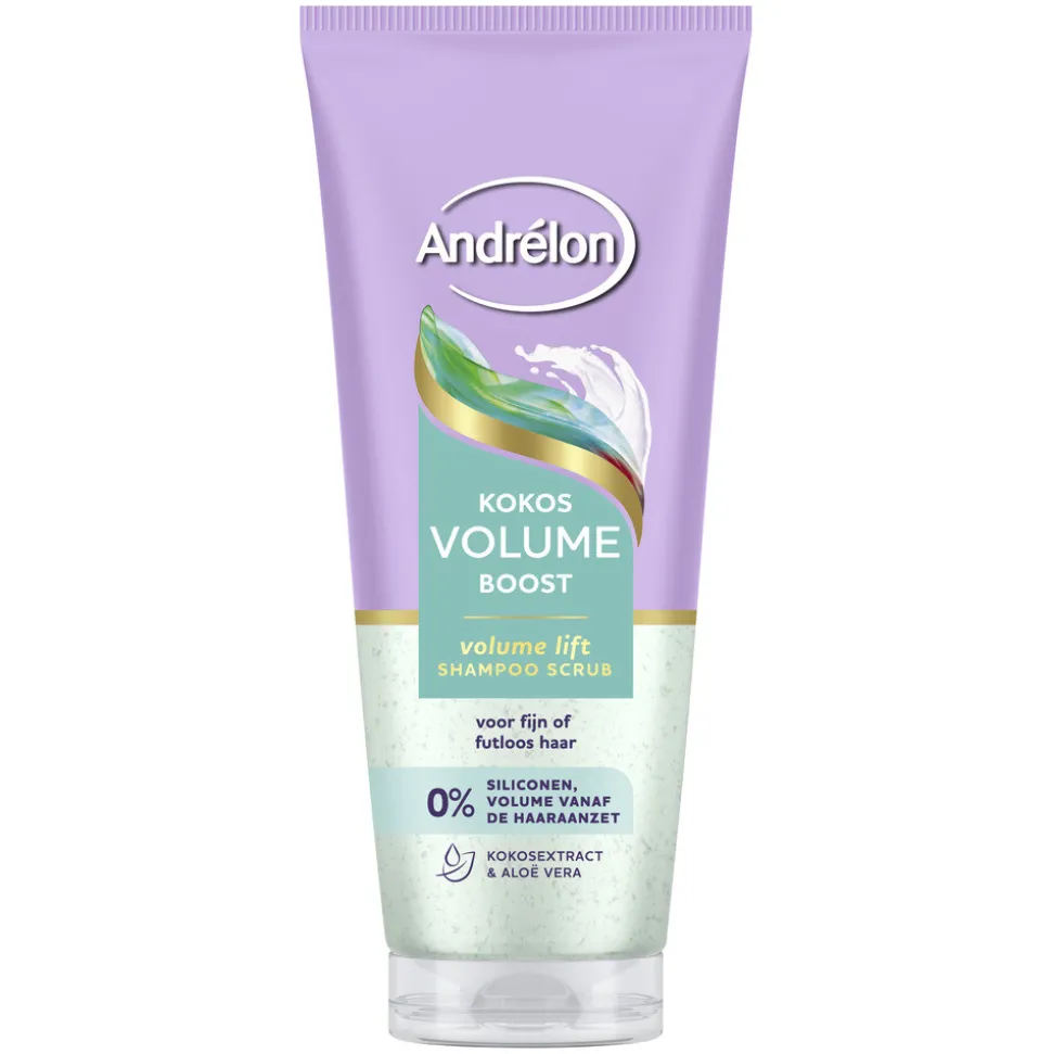 Andrélon Shampoo Scrub Kokos Volume Boost 200 ml