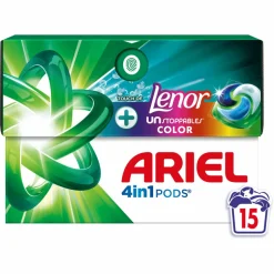 Ariel 4in1 Wasmiddel Pods Color Lenor Unstoppables 15 stuks