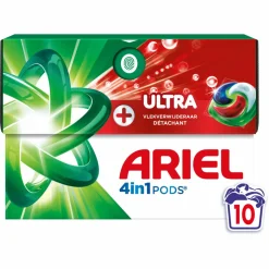 Ariel 4in1 Wasmiddel Pods Ultra Vlekverwijderaar 10 stuks