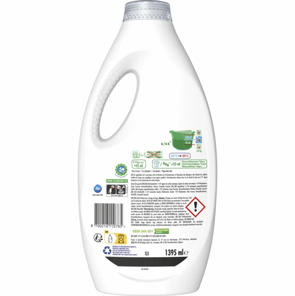 Ariel Vloeibaar Wasmiddel Color Lenor Unstoppables 31 Wasbeurten 1395 ml