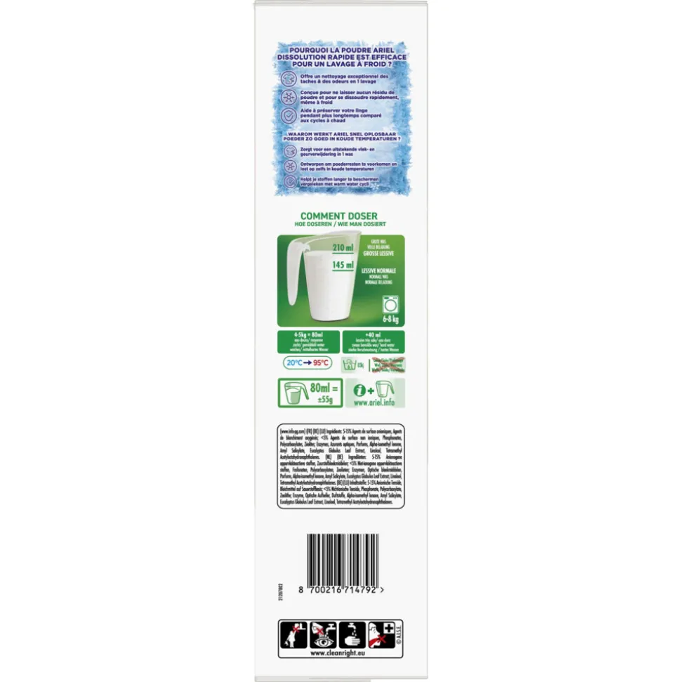 Ariel Waspoeder Original 40 Wasbeurten 2,2 kg