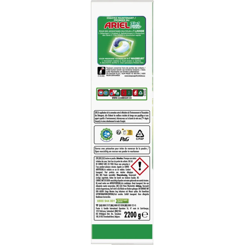 Ariel Waspoeder Original 40 Wasbeurten 2,2 kg