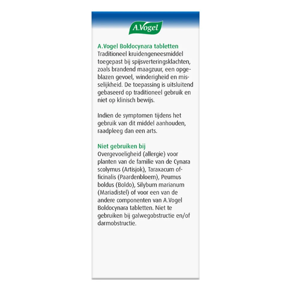A.Vogel Boldocynara 80 tabletten