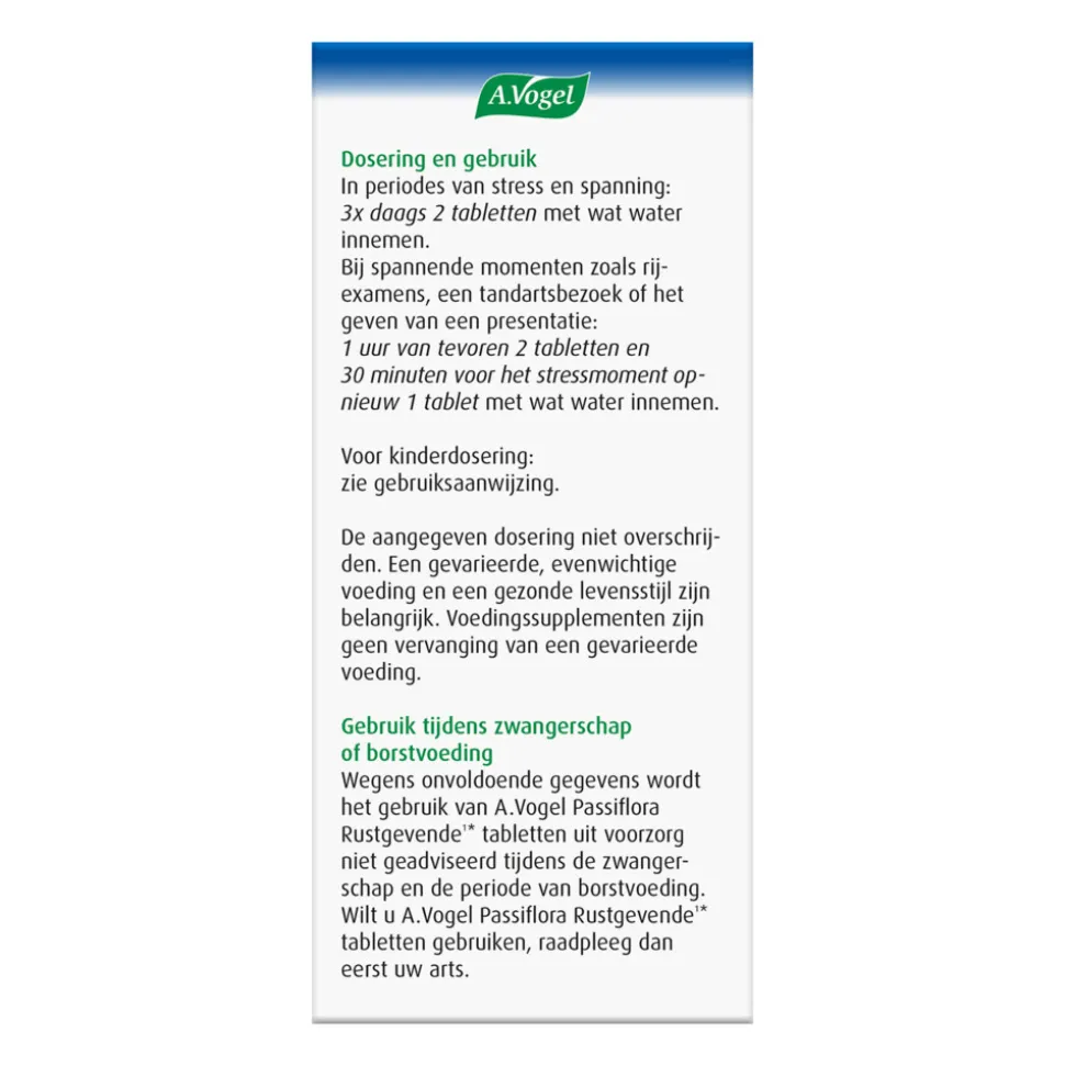 A.Vogel Passiflora Rustgevend 200 tabletten