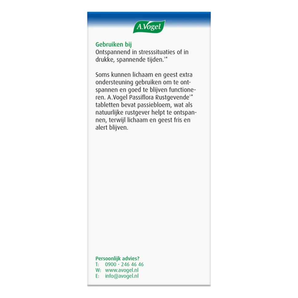 A.Vogel Passiflora Rustgevend 200 tabletten
