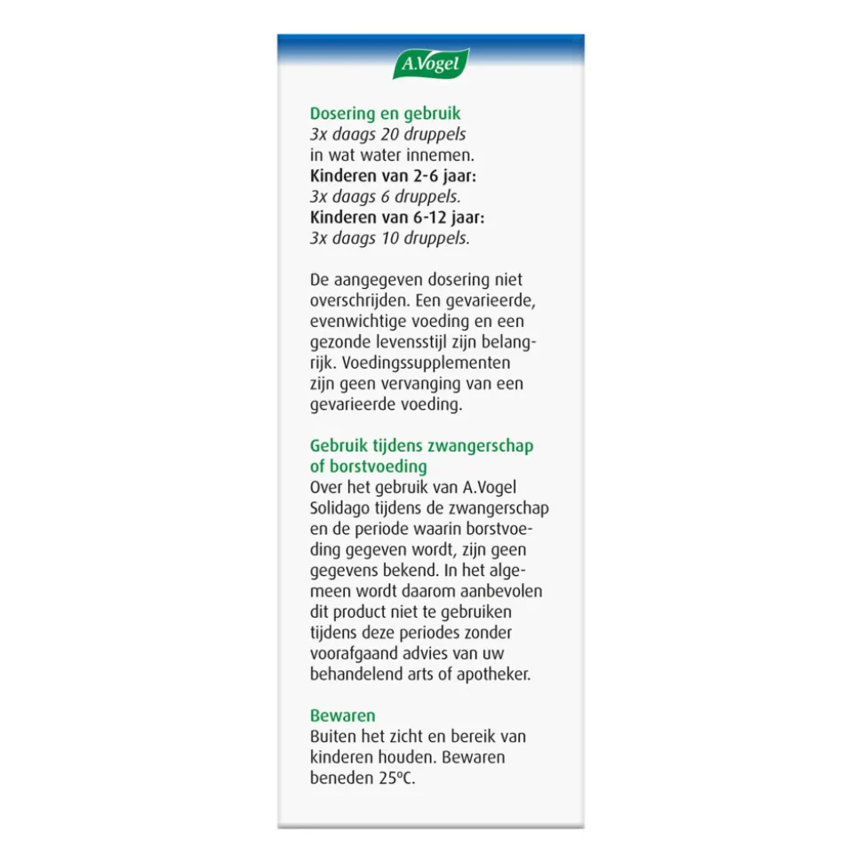 A.Vogel Solidago Vochthuishouding 100 ml