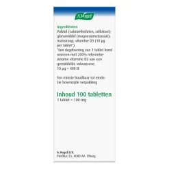 A.Vogel Vitamine D3 10 ug 100 tabletten
