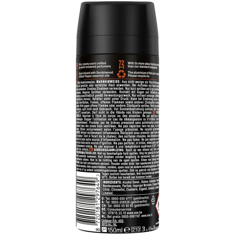 Axe Deodorant Bodyspray Copper Santal 150 ml