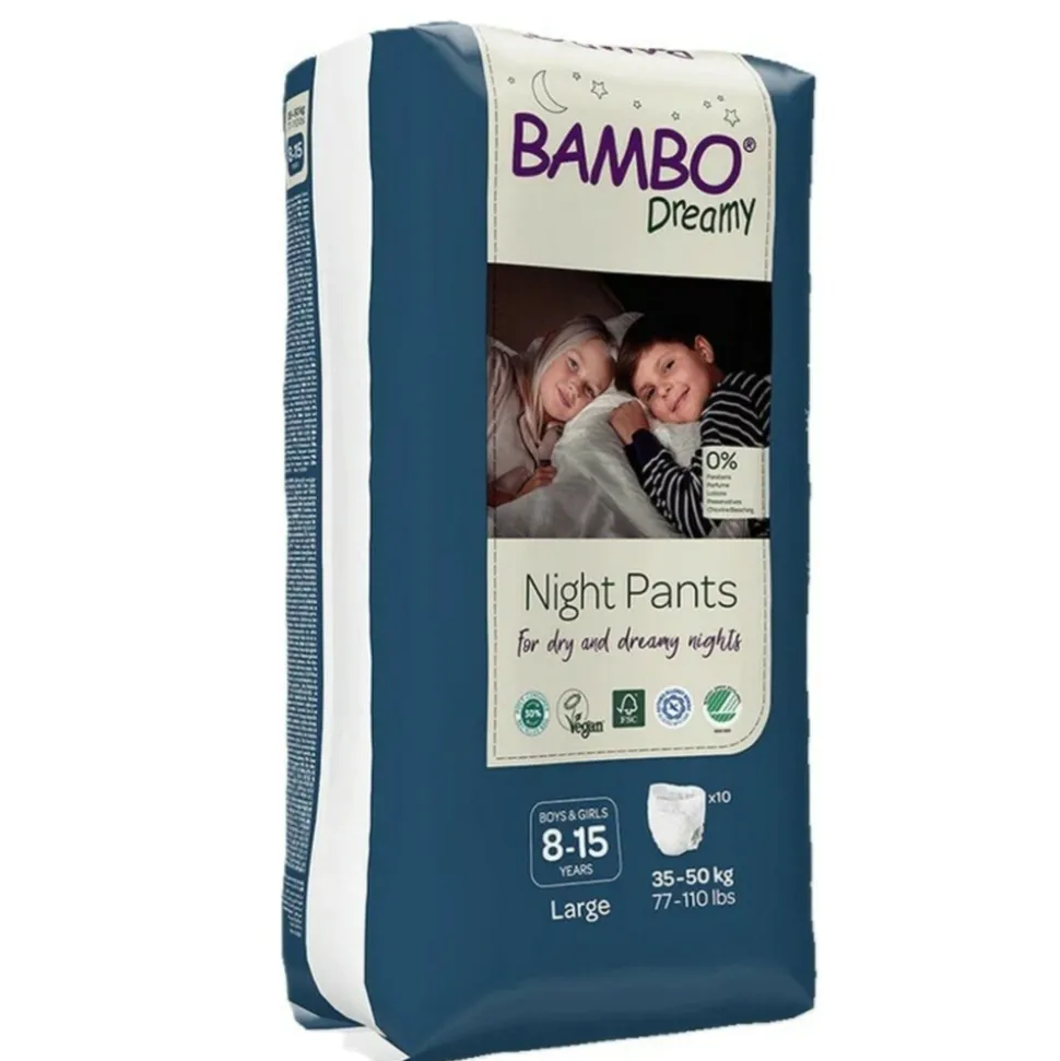Bambo Nature Bambo Dreamy Nachtluierbroekjes 8 -15 jaar Unisex 10 stuks
