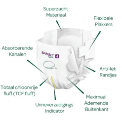 Bambo Nature Luiers Maat 4 (7-14 kg) 48 stuks