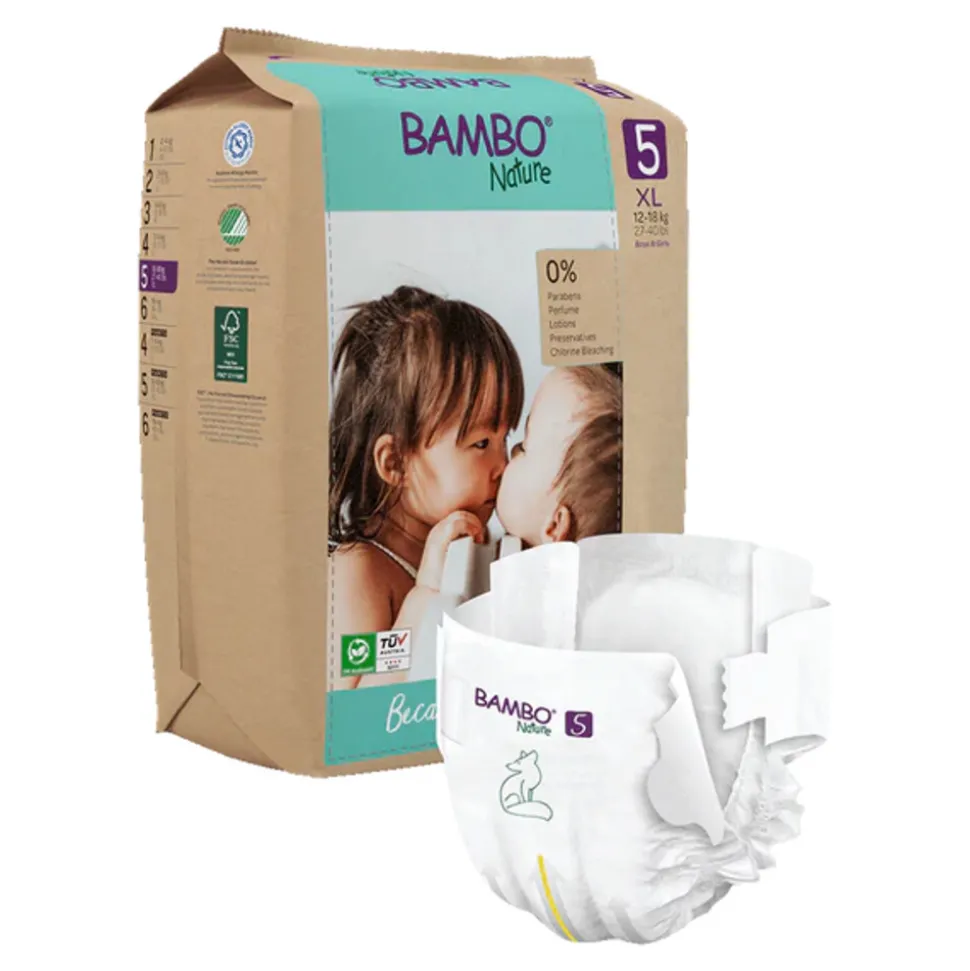 Bambo Nature Luiers Maat 5 (12-18 kg) 22 stuks