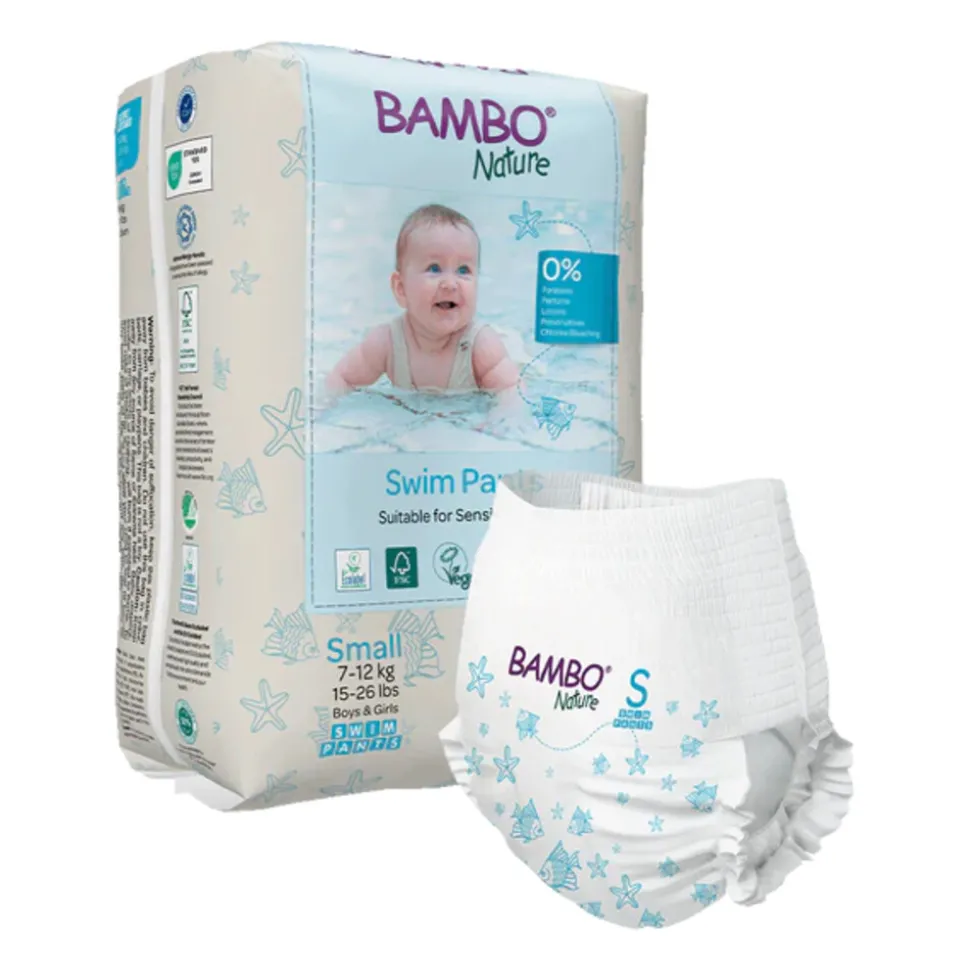 Bambo Nature Zwemluierbroekjes Small 7-12 kg 12 stuks