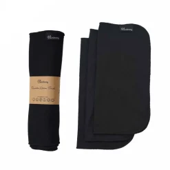 Bamboozy Vaatdoekjes Bamboevezels Zwart 3 stuks