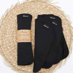 Bamboozy Vaatdoekjes Bamboevezels Zwart 3 stuks