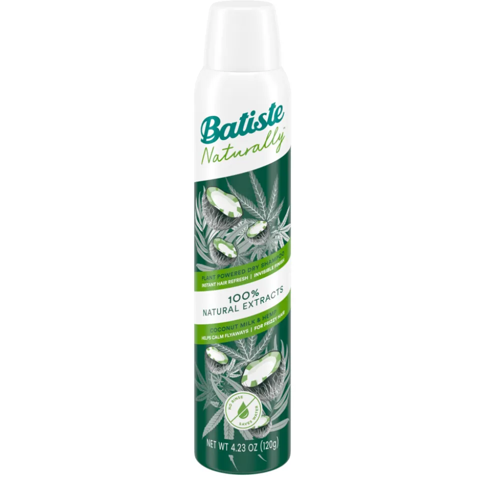 Batiste Naturally Droogshampoo Coconut Milk & Hemp Seed Oil 200 ml