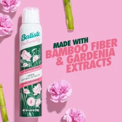 Batiste Naturally Droogshampoo Bamboo Fibre & Gardenia 200 ml