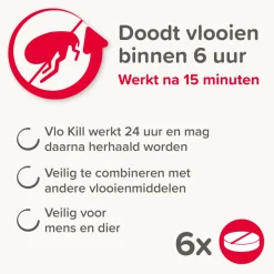 Beaphar Vlo Kill Anti Vlooien Tabletten Hond 11 - 57 kg 6 tabletten