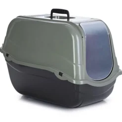 Beeztees Kattenbak Romeo Eco Groen - Zwart 57 x 39 x 41 cm