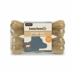 Beeztees Kauwbot Runderhuid 14 cm 2 stuks