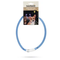 Beeztees Safety Gear Halsband +USB Dogini Blauw 70 x 10 cm