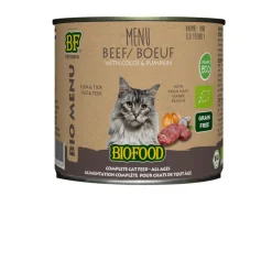 BF Petfood Biofood Kat Organic Rund Menu 200 gr