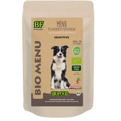 BF Petfood Biofood Organic Kalkoen Menu 150 gr