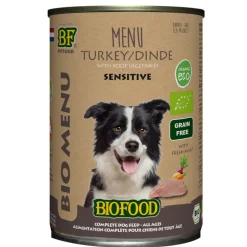 BF Petfood Biofood Organic Kalkoen Menu 400 gr