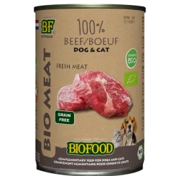 BF Petfood Biofood Organic Hond en Kat 100% Rund 400 gr