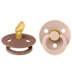 Bibs Fopspeen Anatomisch Maat 1 0-6 mnd Woodchuck Blush 2 stuks