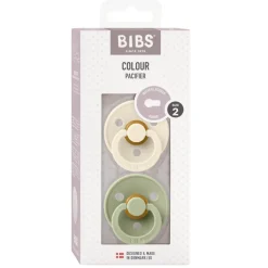 Bibs Fopspeen Maat 2 6-18 mnd Sage Ivory 2 stuks
