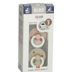 Bibs Fopspeen Maat 3 18+ mnd Glow Vanilla Blush 2 stuks