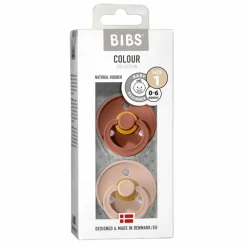 Bibs Fopspeen Maat 2 6-18 mnd Woodchuck Blush 2 stuks