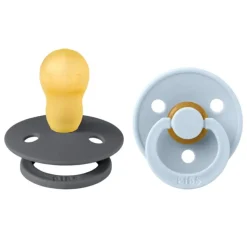 Bibs Fopspeen Maat 3 18+ mnd Iron Baby Blue 2 stuks