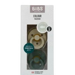 Bibs Fopspeen Symmetric Maat 2 6-18 mnd Vanilla Pine 2 stuks