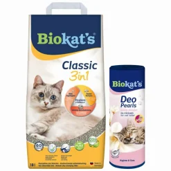 Biokat's Classic & Deo Pearls Babypoeder Pakket